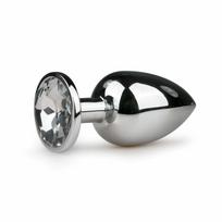 Easytoys Rimba Aluminium Intimate Plug with Large Crystal - Medium Size