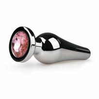 Easytoys Rimba Aluminium Plug Crystal Clear - Tapered Design, Medium Size
