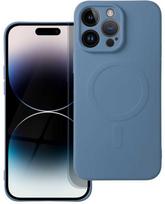 OEM dėklas, skirtas „iPhone 14 PRO MAX“ silikoniniam „Mag“ dėklui, suderinamas su „MagSafe“ (fotoaparato apsauga) mėlynas