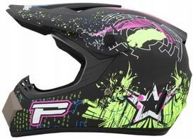 Krosinis šalmas BMX motokrosui paspirtukams Enduro keturračiams pilno veido XS (53-54 cm)