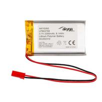 Akumuliatorius Li-Po LP903759 Akyga AKY0393 3.7V / 2200mAh PCM jungtis JST 2 kontaktų 150mm