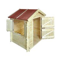 Namelis vaikams M516 Medinis 145x112x146cm Su grindimis