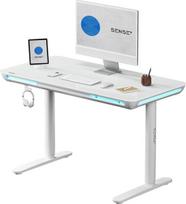 Kompiuterio stalas reguliuojamo aukščio Sense7 Nomo, baltas