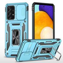 For Samsung Galaxy A52 5G Case Magnetic Holder Armor Cover For Samsung A52 A72 A 72 52 S A52S SM-A525F/DS Slide Camera Lens Case For Galaxy A52 4G šviesiai mėlyna spalva