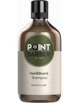 Point Barber šampūnas plaukams ir barzdai gaivinantis Point Barber Hair - Beard 300ml