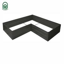 Modulinė pakelta lysvė KLASIKA GARDEN L-forma - RAL 8017