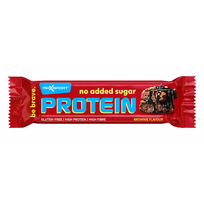 Baltyminis batonėlis „Brownie“ skonio su pieniniu šokoladu, be pridėtinio cukraus, be glitimo – MAXSPORT, 40 g