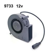 12V 9733 aušinimo ventiliatorius turbo pūstuvas Ventiliatorius Kintamo greičio reguliatorius Kepsninės ventiliatorius Oro pūstuvas Pikniko kepsninė Malkinė viryklė Maisto gaminimas 97x33mm