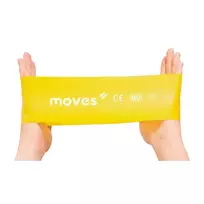 Elastinė juosta kilpa Moves Wide Loop, 30 x 7.5 cm, geltona