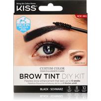 KISS Brow Tint DIY Kit antakių dažai atspalvis Black 20 ml
