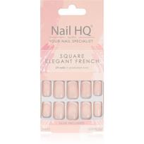 Nail HQ Square Priklijuojami nagai Elegant French 24 vnt.