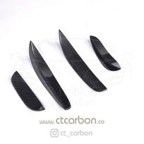 MERCEDES W205 C63 & C63S FRONT BUMPER CARBON FIBRE CANARDS / FINS