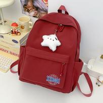 Japanese Versatile Schoolbag for Students with High Looks and Light Travel Backpacks for Girls In Junior High School single package gray