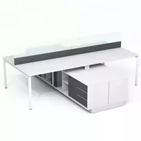 Ofiso stalas keturiems darbuotojams Promo T302
