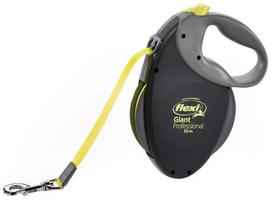 Flexi Giant Profesional Juodas juostinis pavadėlis 10m - L iki 50 kg 10m juostinis