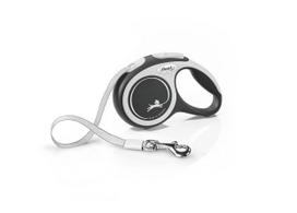 Flexi New Comfort juostinis pavadėlis - Juoda / XS -3m iki 12 kg