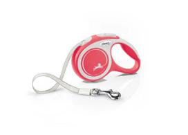 Flexi New Comfort juostinis pavadėlis - Raudona / XS -3m iki 12 kg