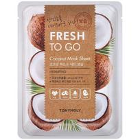 Veido kaukė TONYMOLY Fresh To Go Coconut Mask Sheet TM00002116, su kokosų ekstraktu