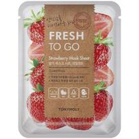 Veido kaukė TONYMOLY Fresh To Go Strawberry Mask Sheet TM00005973, su braškių ekstraktu