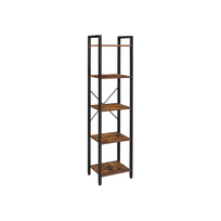 Siaura pramoninio stiliaus lentyna | 40 x 30 x 146 cm | "Rustic" ruda