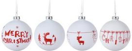 Kalėdinis burbulas XMAS, 8 cm