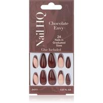 Nail HQ Almond Priklijuojami nagai Chocolate Envy 24 vnt.