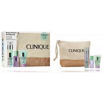 Clinique Beauty Routine Anti Stains rinkinys moterims (30 ml. korektorius / serumas + 30 ml. losjonas + 30 ml. skystas muilas + kosmetinė) - 1 vnt.