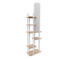 Toršeras su lentynomis VOGUE 1xE27/40W/230V 160 cm balta