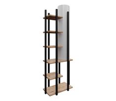 Toršeras su lentynomis MODA DOR 1xE27/40W/230V juoda/ruda