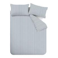 Iš flanelės dvigulė patalynė mėlynos spalvos 200x200 cm Stripe – Catherine Lansfield