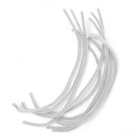 Pūkuota metalinė vielutė 5 mm 30 cm, spalva balta, 10 vnt.
