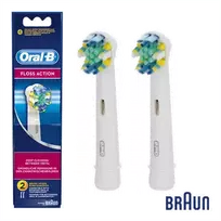 Dantų šepetėlio antgaliai Oral-B Floss Action EB25-2