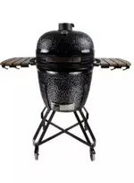 Kepsninė BIGGRILL Kamado 26" juodas + daugiafunkcinė 2 zonų sistema + plieninis pelenų valymo įrankis + kepsninės uždangalas + keramikinis vištos laikiklis