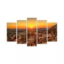 Dekoratyvinis paveikslas (5 vnt.), Wallxpert, daugiaspalvis, 110 x 60, cm