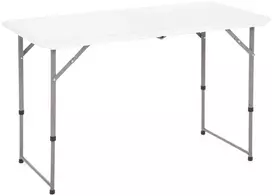 Sulankstomas sodo stalas, reguliuojamo aukščio, 122 cm