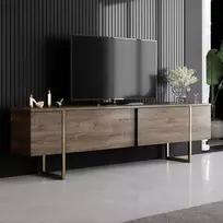 TV stovas, Hanah Home, graikinis riešutas Auksinis, 180 x 50 x 30, cm