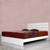 Dvigulė lova, Hanah Home, balta, 165 x 100 x 205, cm