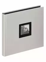 Albumas  WALTHER FA-209-D B&W 26x25 pilkas 50psl juodi | kampučiai/lipdukai | knyginio rišimo | lininins | viršelyje vieta nuotraukai