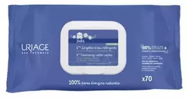 Uriage - Bébé valymo servetėlės (1st Cleansing Water Wipes) 70 vnt