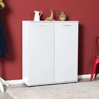 Batų spintelė, Hanah Home, balta, 91 x 108 x 35, cm