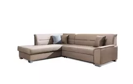 Kampinė sofa Bergen su patalynės dėže, audinys Monolith 09