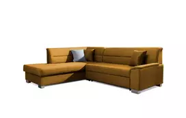 Kampinė sofa Bergen su patalynės dėže, audinys Monolith 48