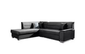 Kampinė sofa Bergen su patalynės dėže, audinys Monolith 97