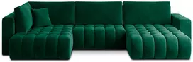 Kampinė sofa Bonito su patalynės dėže, audinys Lukso 35