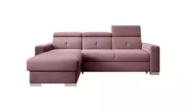 Kampinė sofa Fresia su patalynės dėže, audinys Velvetmat 24