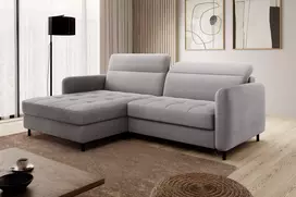 Kampinė sofa Gomsi su patalynės dėže, audinys Touch 03