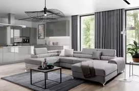 Kampinė sofa Lacante su patalynės dėže, audinys Gojo 4