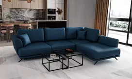 Kampinė sofa Larde su patalynės dėže, audinys Savoi 40