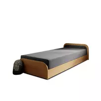 Lova su patalynės dėže Parys Sawana 21, 80x190, pilka spalva