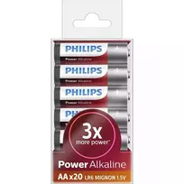 Battery Philips Power Alkaline AA 20-blister